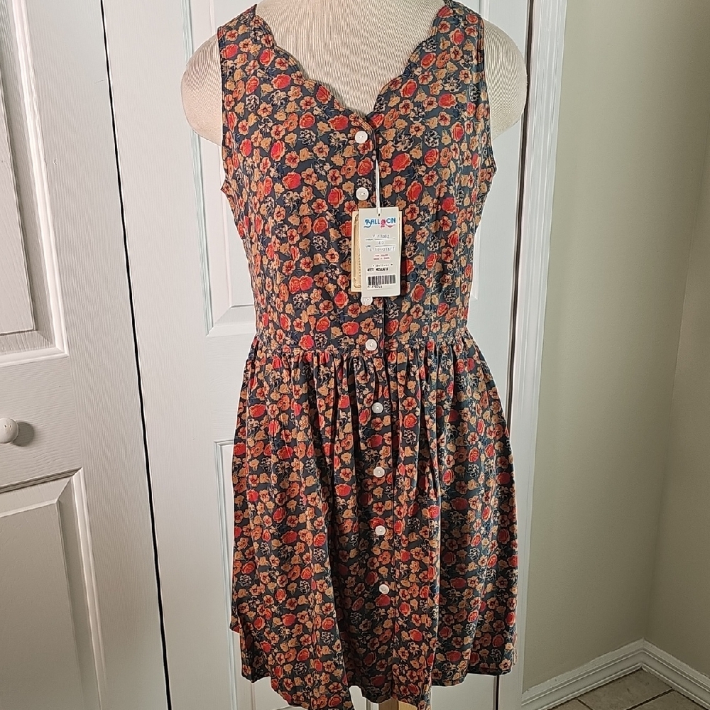 Floral Silk Dress - Multicolor By BALL ON. US Size‎ 8. Lovely